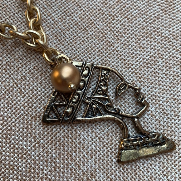 Ancient Egypt Upcycle Necklace One of a kind Design by Twinsdesign Handmade - Picture 3 of 15